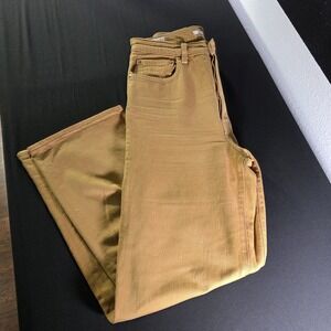 Levi's Womens Ribcage Bootcut Denim Buttonfly Jeans Mustard, High Waisted, SZ 27